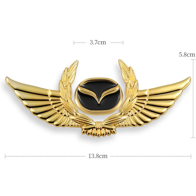 3D-Auto-Goldkarosserieaufkleber zum Blockieren von Kratzern, dekorative Aufkleber, Flügel, Seitenetikett, Auto-Logo-Aufkleber