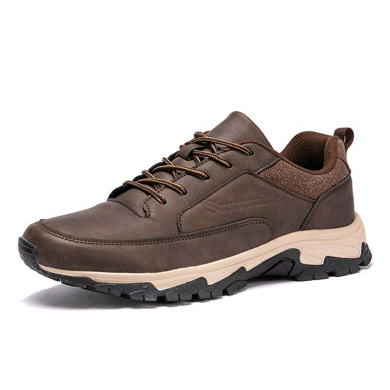 Bequeme Herren-Sneaker aus echtem Leder mit Fußgewölbeunterstützung und Stoßdämpfung