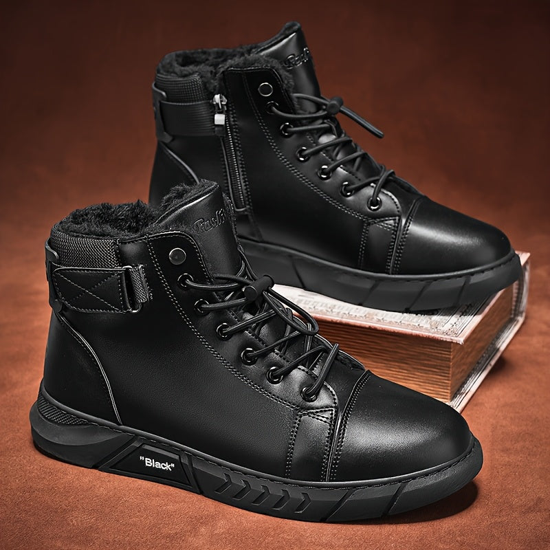 Freizeitstiefel für Herren aus echtem Leder, vielseitig, im Martin-Stil