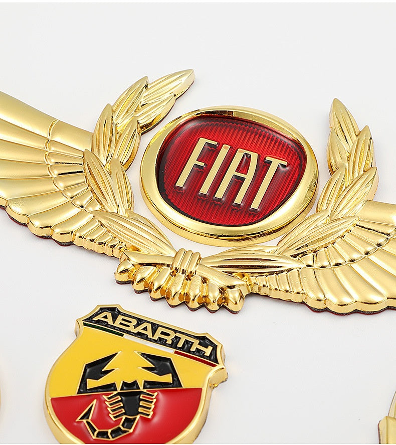 3D-Auto-Goldkarosserieaufkleber zum Blockieren von Kratzern, dekorative Aufkleber, Flügel, Seitenetikett, Auto-Logo-Aufkleber