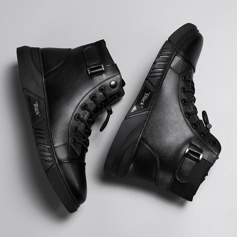 Freizeitstiefel für Herren aus echtem Leder, vielseitig, im Martin-Stil