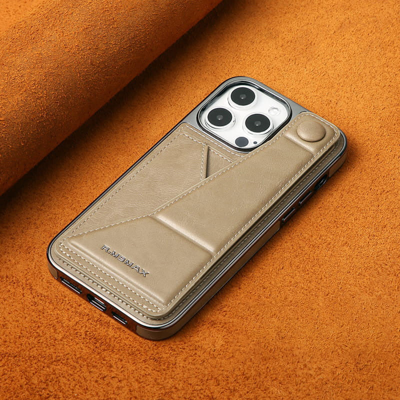 Vollständige Abdeckung Kunstlederhülle mit Handschlaufe, Ständer und Kartenfach, passend für iPhone Serien